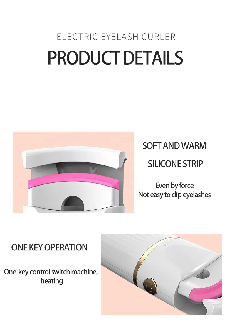 Professional Heated with Silicone Refill Pad Curling Tool for Women Long Lasting