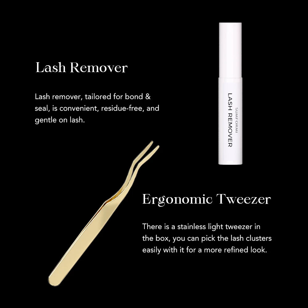 Sumformi Adhesive Lash Glue Eyelashes Diy Glue Cluster Lash Bond and Seal Waterproof