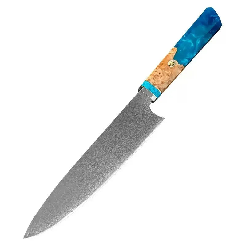 Professional Damascuse Knife Set Hand-Forged Kitchen Knife Set 67-Layer Laser-Cut