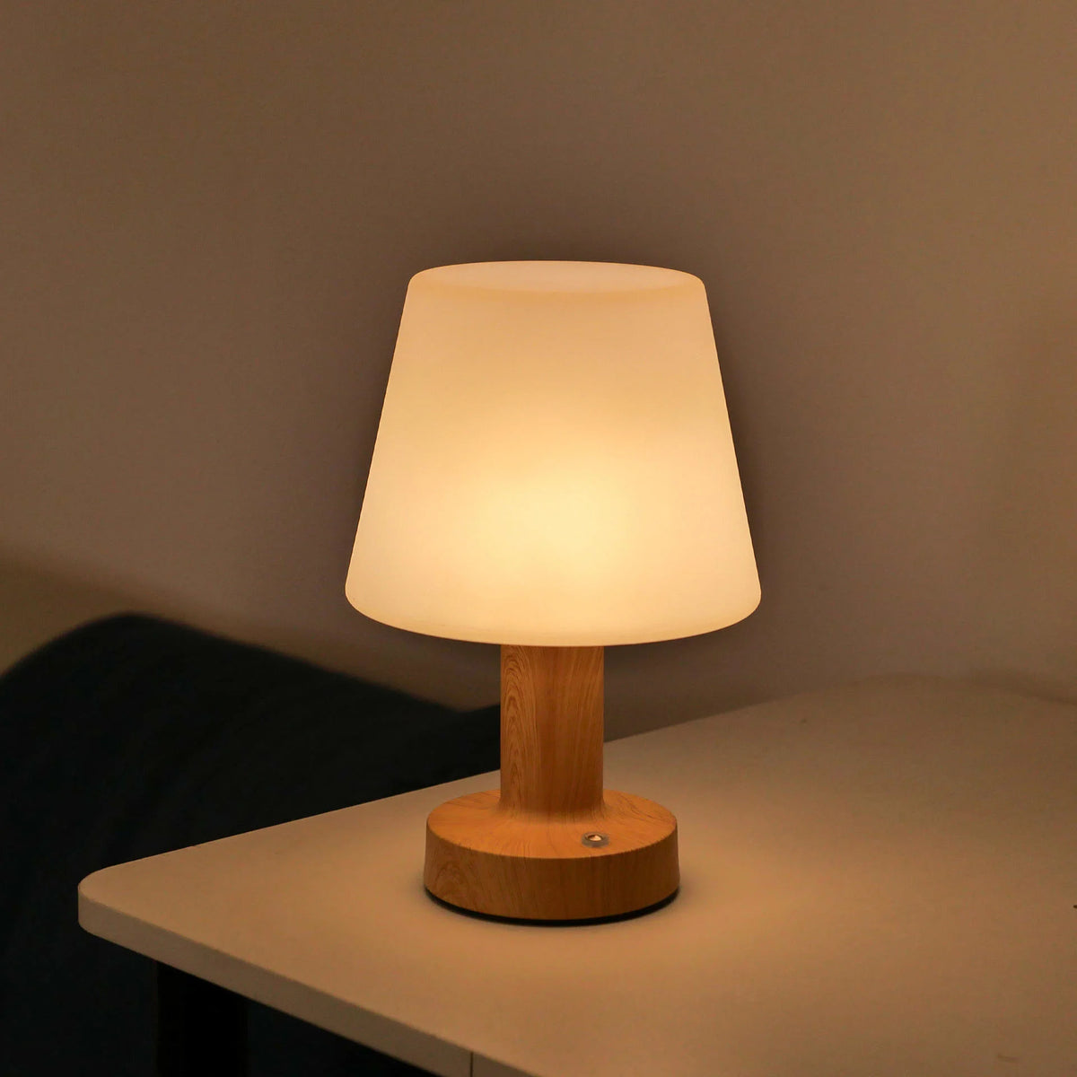 Led Touch Three Colors Night Light Bedroom Study Table Lamp Mushroom Lampshade