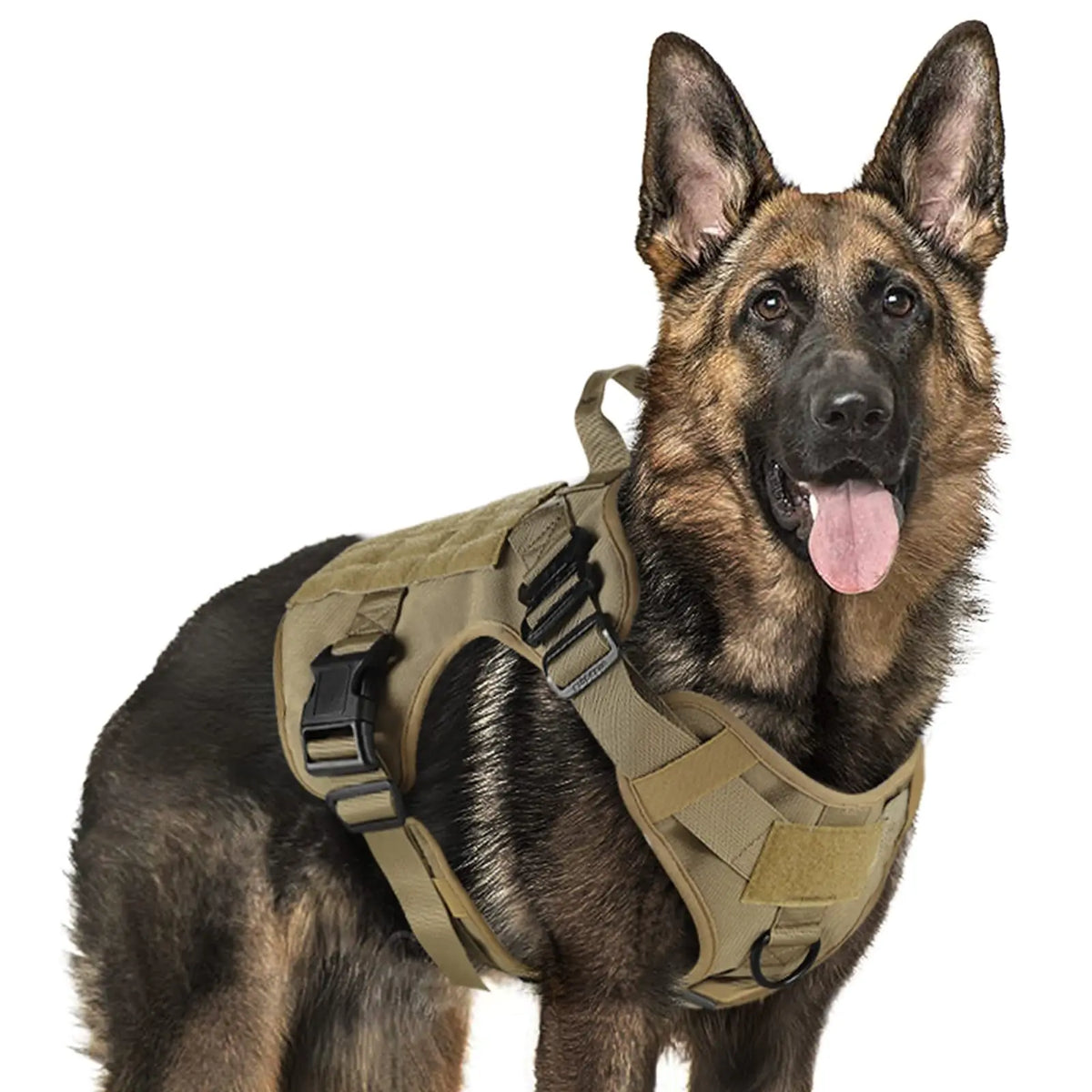 Large Size No-Pull Service Adjustable Dog Vest Harness for Training Hunting