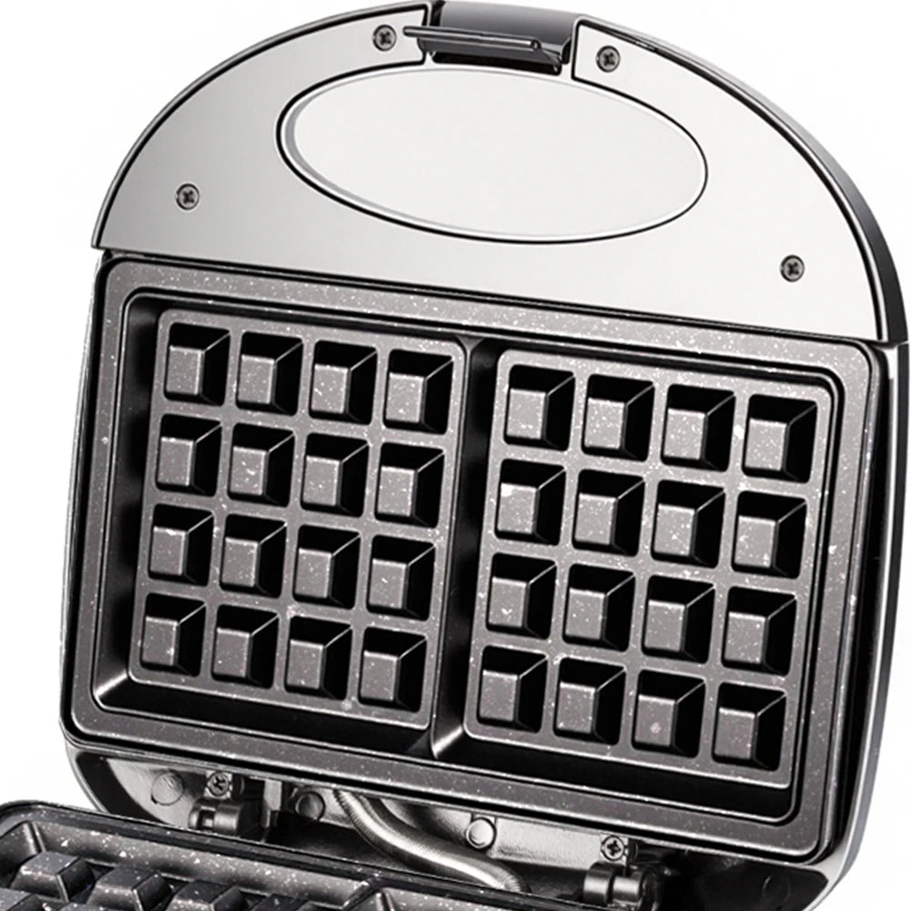 Electric Waffle Maker Non-Stick Coating Breakfast Machine Snack Cone Maker for Kids