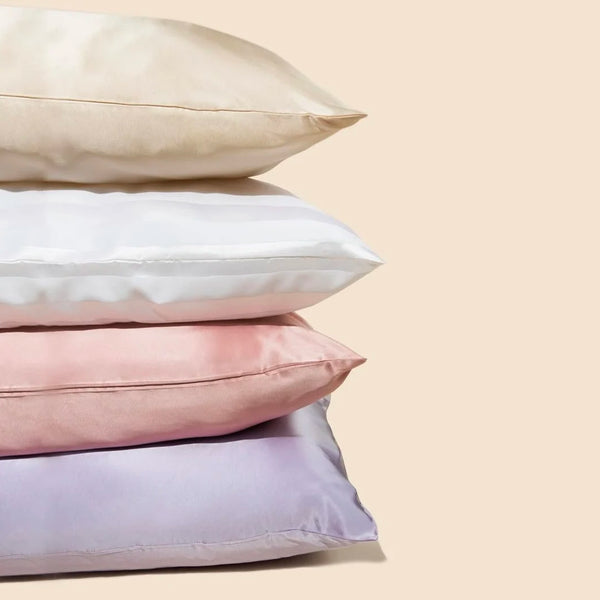 Customized 100% Satin Luxury Solid Pillowcase with Envelop/Zipper Closure for Home Use