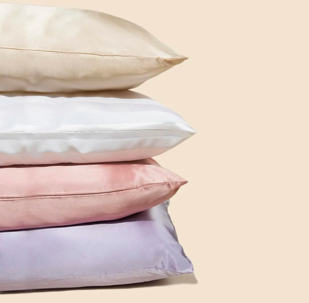 Customized 100% Satin Luxury Solid Pillowcase with Envelop/Zipper Closure for Home Use