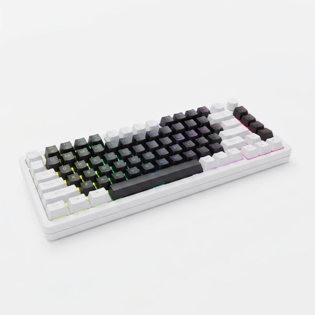 Custom Wireless Mechanical Keyboard Tri-Mode RGB Gasket Hot Swap with Knob