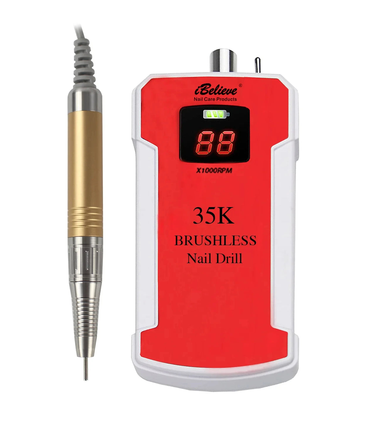 Professional High Speed 35000Rpm Portable Electric Rechargeable Nail Drill Machine