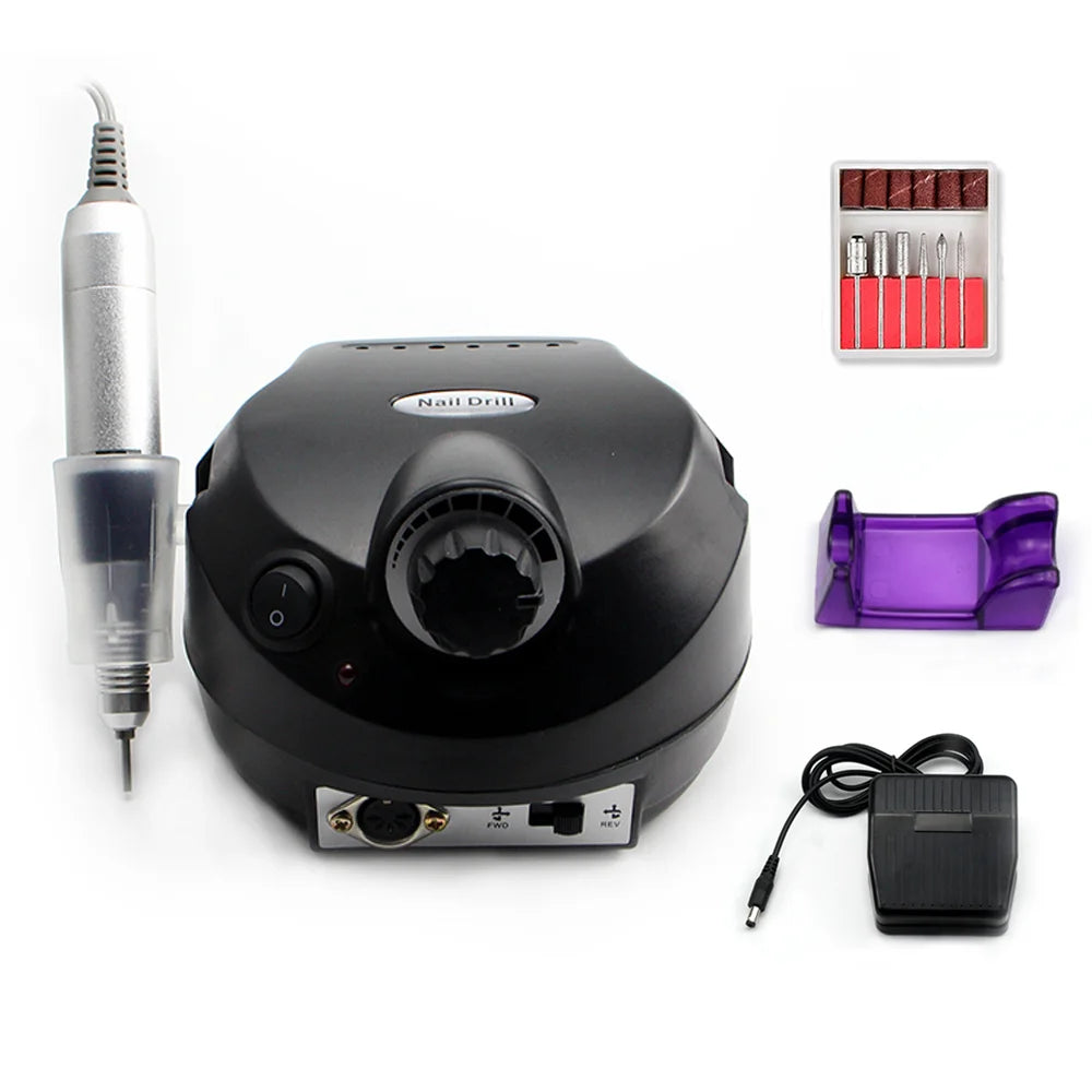 Professional Electric Nail Drill Machine Manicure Pedicure Salon Equipment 35000 RPM