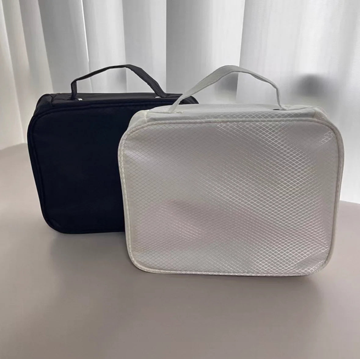Portable Waterproof Scratch Resistant PU Leather Storage Case Rectangle Travel Jewellery