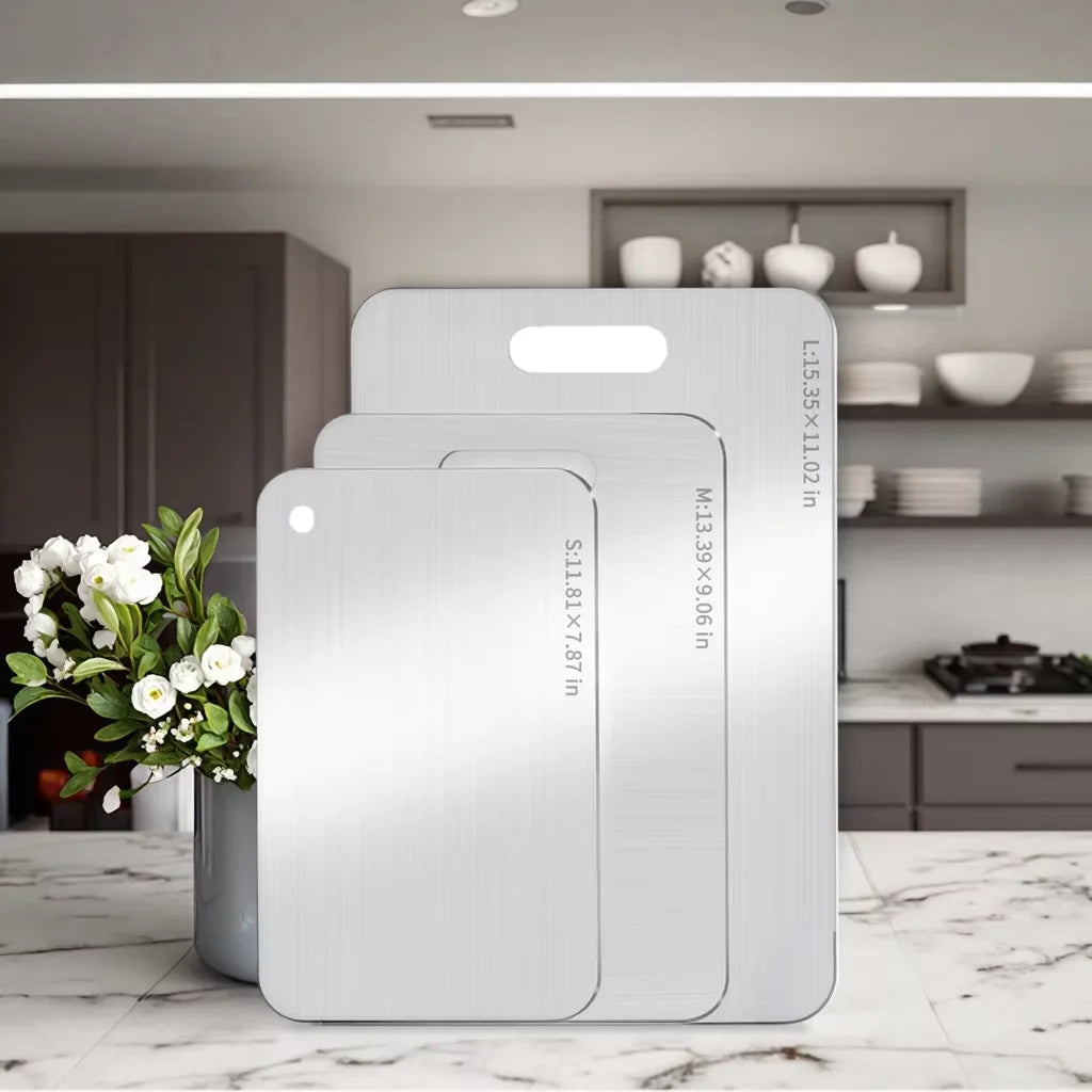 Food Grade 100% Pure Titanium Eco-Friendly Anti-Bacterial Double Sided Non-Toxic Cutting