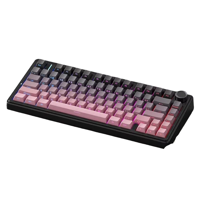 F75 75% Customized Mechanical Keyboard Full Key Hot Swap 2.4 Wireless Three Mode Keyboard