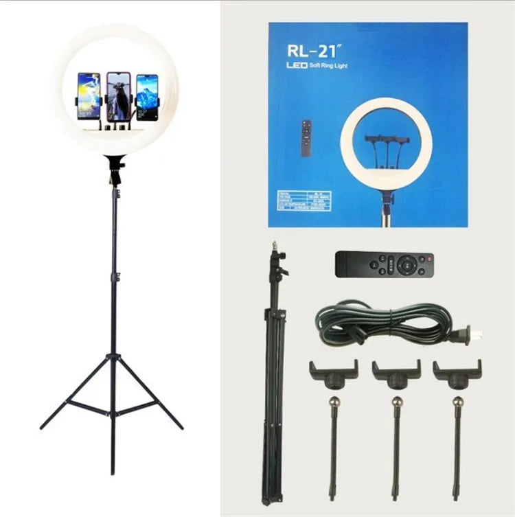 RL18 21 Inch LED Ring Light Beauty Lamp for Live Stream Fill & Photography Plastic