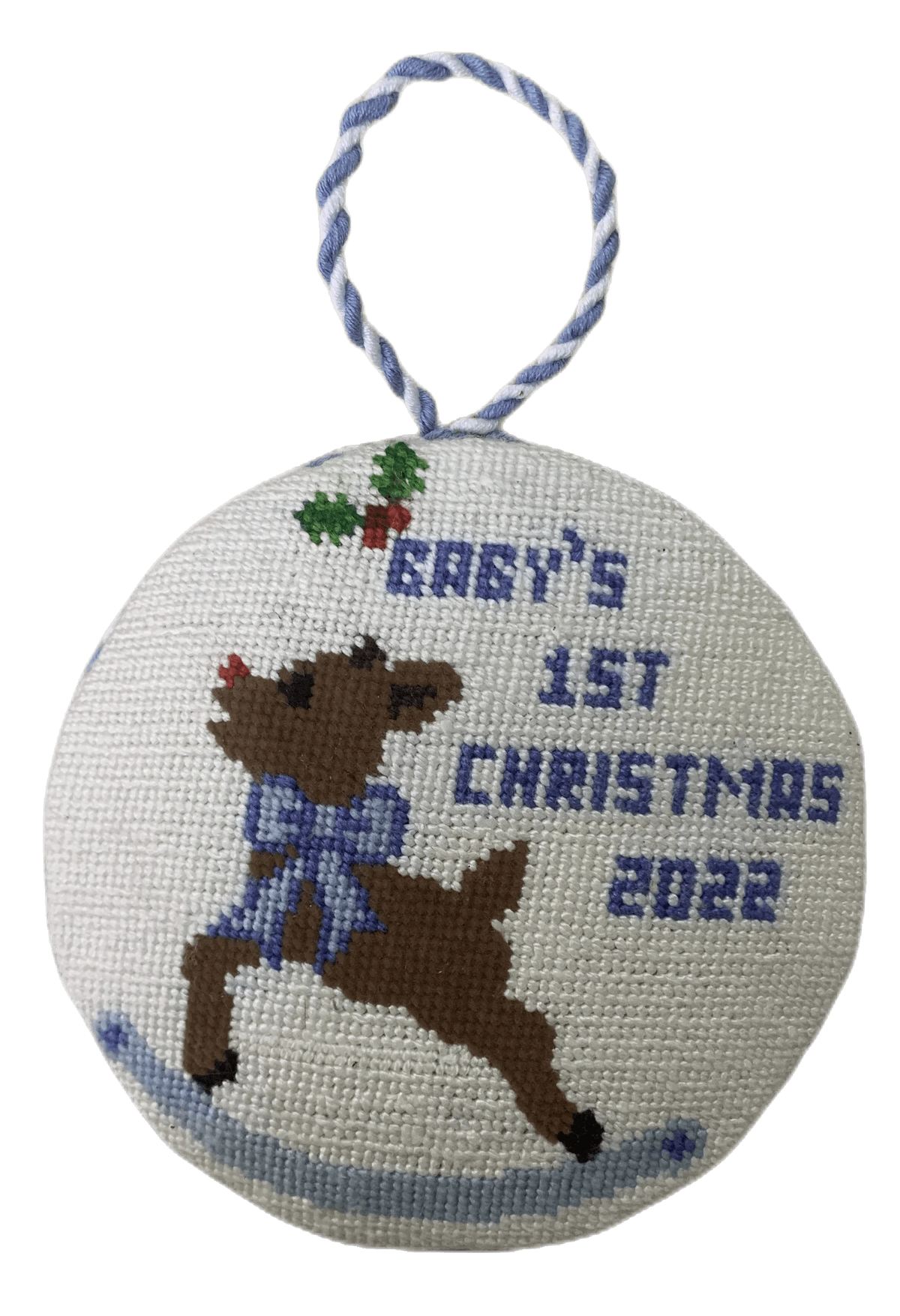 Custom Christmas Needlepoint Ornaments