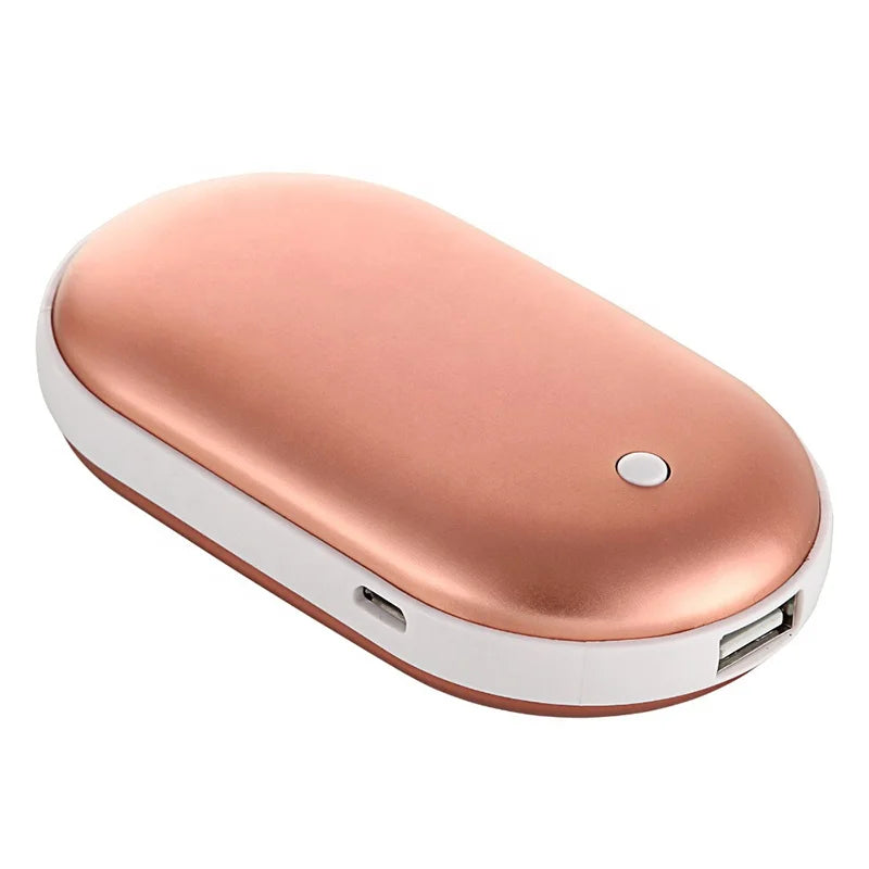 Portable Rechargeable 5200 Mah Usb Hand Warmer and Charge Handwarmer Power Bank 5000mah