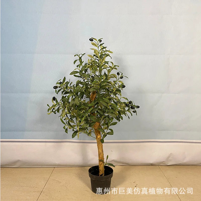 Artificial Olive Tree Bonsai Custom Size UV Resistant Faux Potted Olive Plant Indoor
