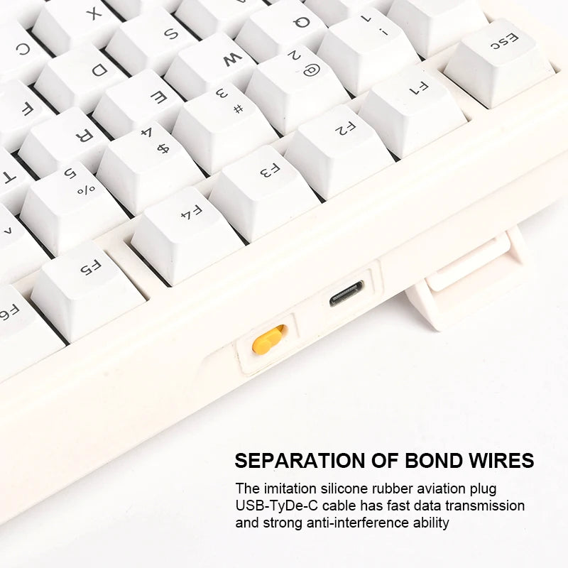 83-Key Mechanical Keyboard with Knob Screen RGB Backlight Gaming Mechanical Keyboard
