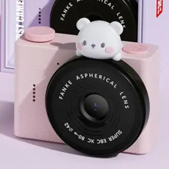 Kids Gift Mini Digital Video Camera 2000W HD with Built-In Games Cute Cartoon Design Gift