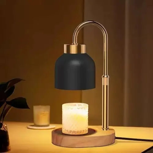 Electric Candle Warmer Lamp Timer Dimmer Adjustable Height Metal Jar Wax Melt Birthdays