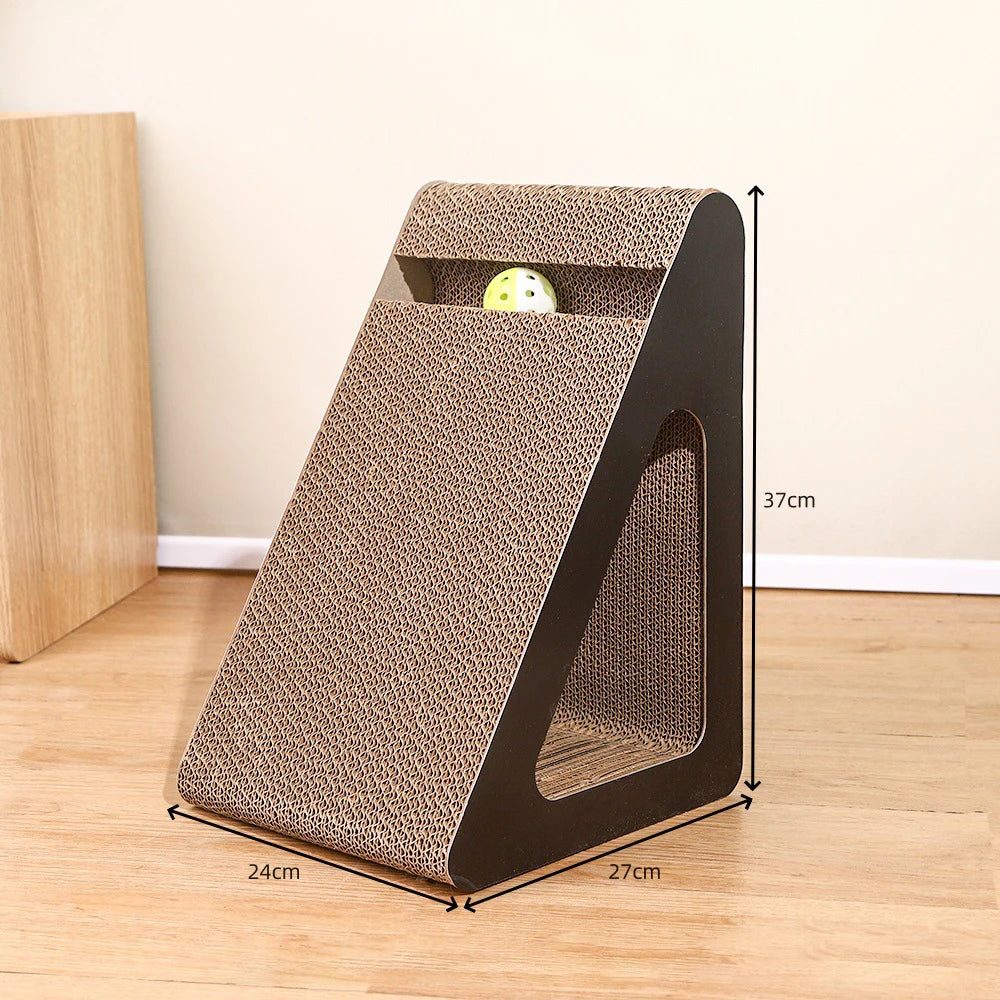 Cat Scratching Board Triangle Cat Scratching Nest Cat Claw Board Corrugated Cardboard