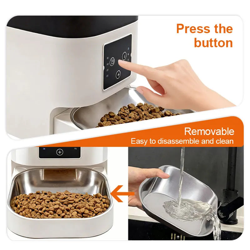Programmable Automatic Pet Food Dispenser 6L Smart Cat Feeding Machine Pet Feeder