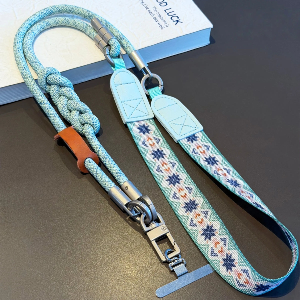 Adjustable Customized Anti-Lost Crossbody Phone Lanyard with ID Card Holder and Hook
