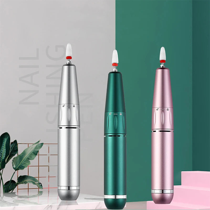 Nail Drill Machine 30000RPM Electric Nail Polishing Kit Multifunctional Portable Pen