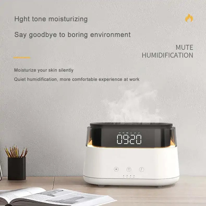 Smart Flame Effect Diffuser Humidifier Quiet Multifunctional Aroma Diffuser Aromatherapy