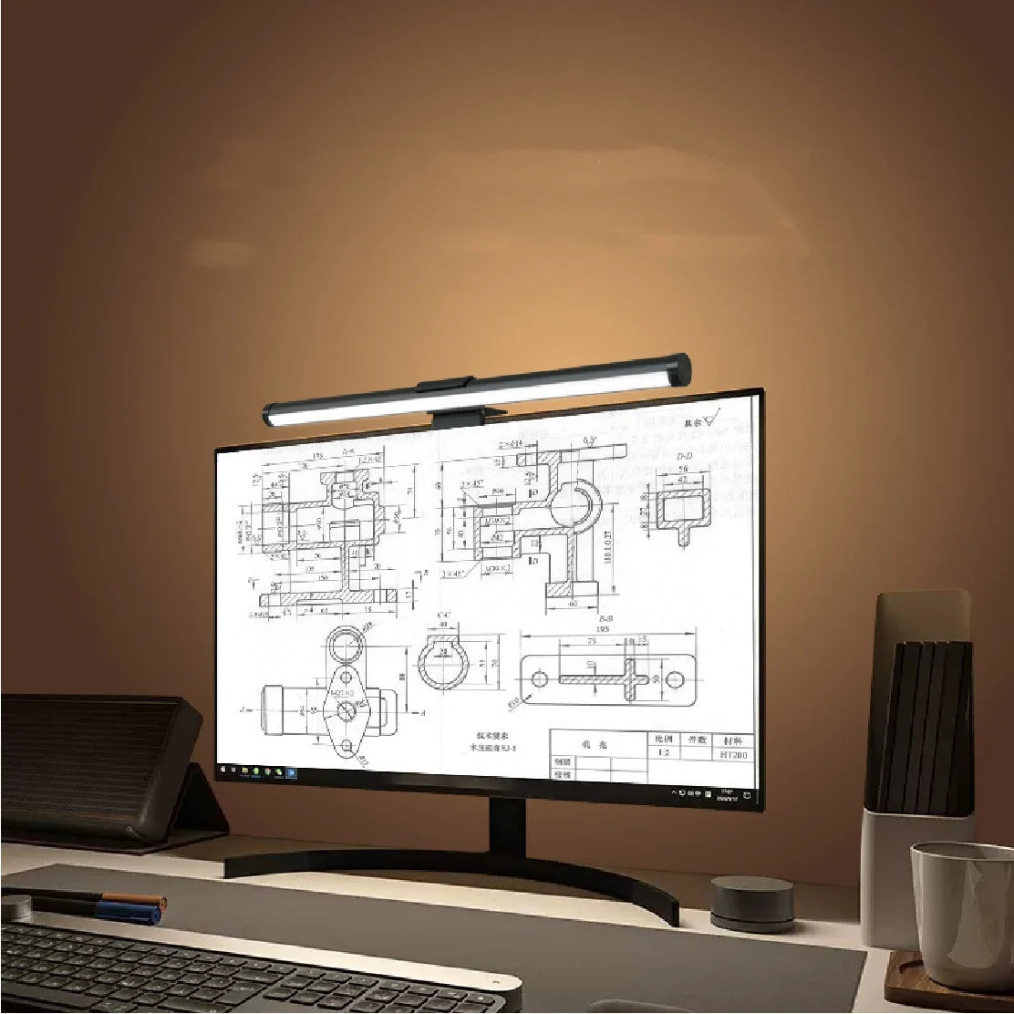 Smart RGB Remote Working Dimmable USB Power Touch Control Monitor Officeworks LED Bar