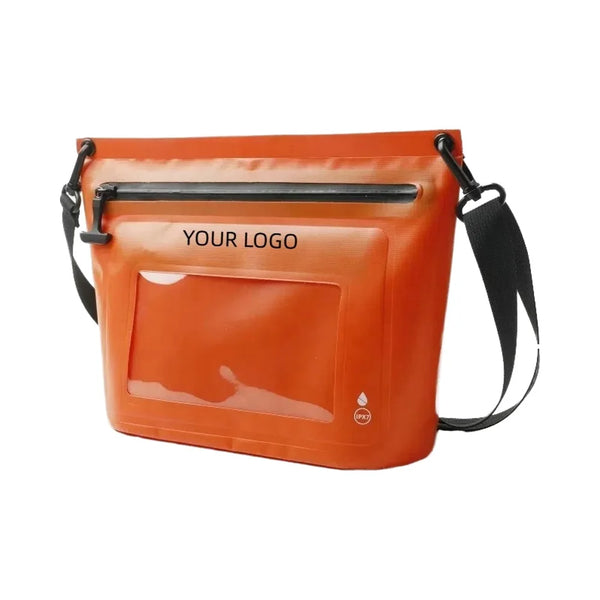 Portable Waterproof PVC Dry Bag Airtight Zipper Fashion Style Outdoor Survival Phone