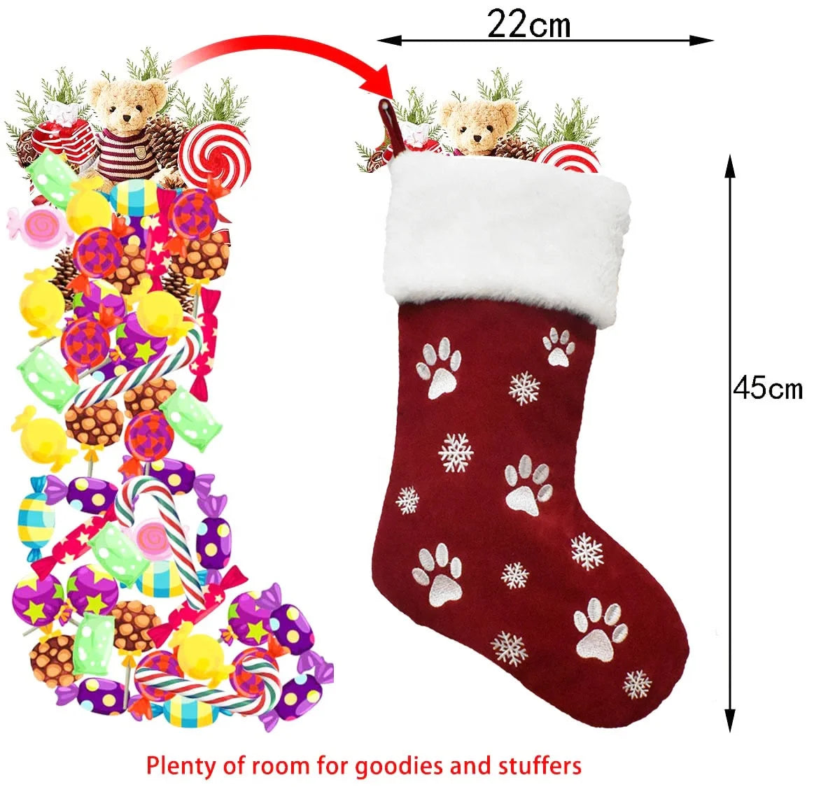 Custom Woven Christmas Stocking Custom Christmas Stocking Decorations for the Holiday Home