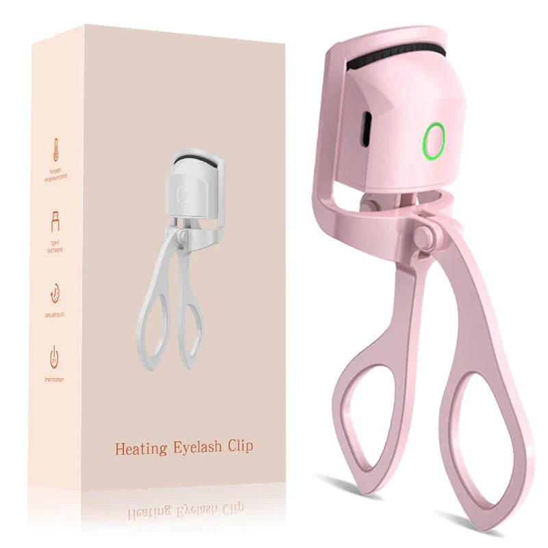 Electric Eyelash Curler Fast Heating Eyelash Curler Silicone Long-Acting Natural Eye