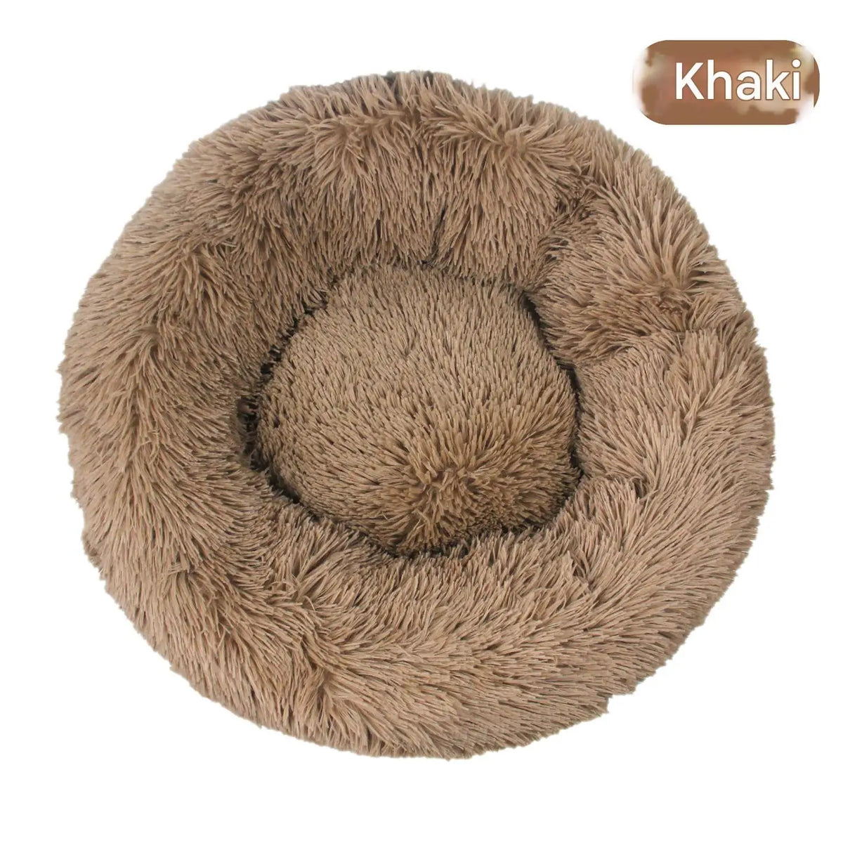 Luxury Fluffy Cushion Plush Soft Donut Dog Bed Accessories Washable Calming Sofa Camas