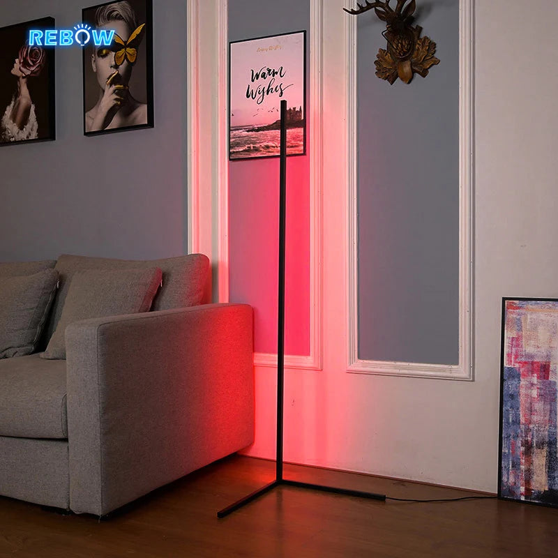 Home Decor Standing Outdoor Decorative Tripod Modern Corner Led Shelf Corner Floor Lamp