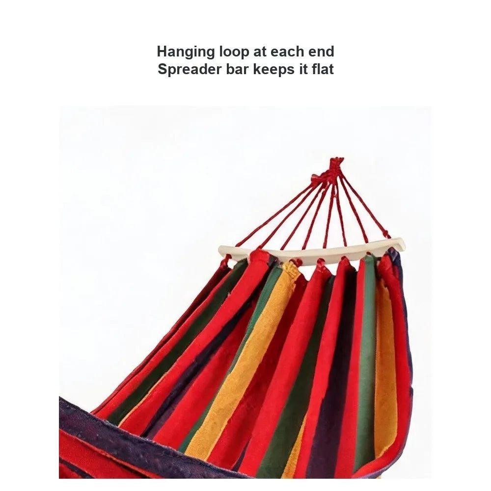 Canvas Camping Hammock 190 & 200 Cm Long, 80, 100, 150 Cm Wide, Anti-Rollover 150 Kg No