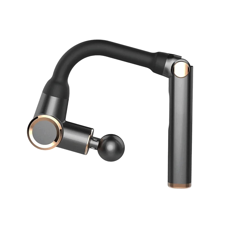 Professional Adjustable Angle Massage Gun 4 Heads Deep Tissue Percussion Portable