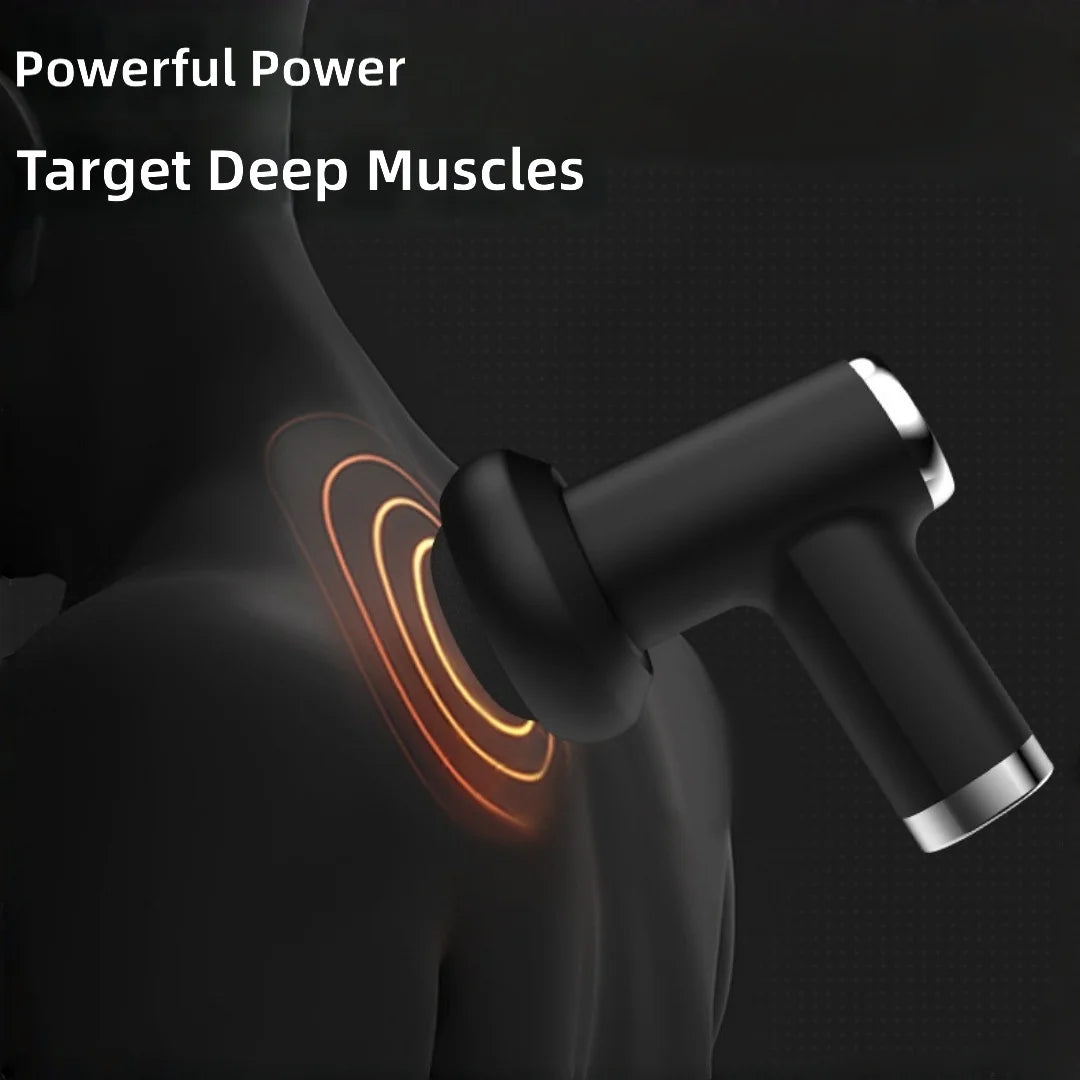 Handheld Fascia Massage Gun, Electric Massager with 5 Speeds