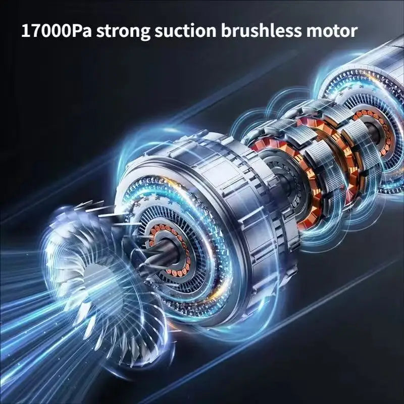 Cordless Electric Rechargeable Car & Household Vacuum Cleaner With HEPA Filter Brushless