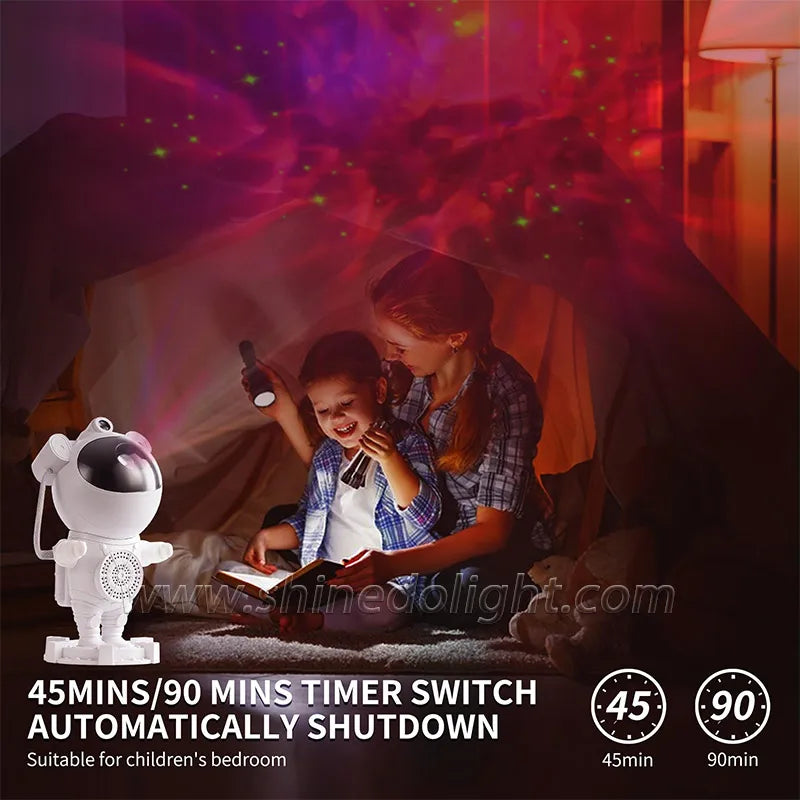 Galaxy Star Projector Starry Sky Night Light Astronaut Lamp Home Room Decor Decoration