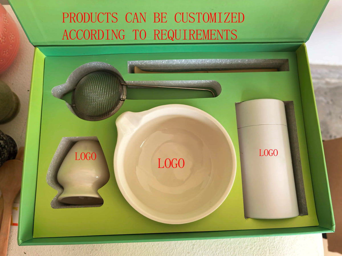 Customization Magnetic Closure Gift Box Professional Matcha Kit Luxury Japanese Chawan