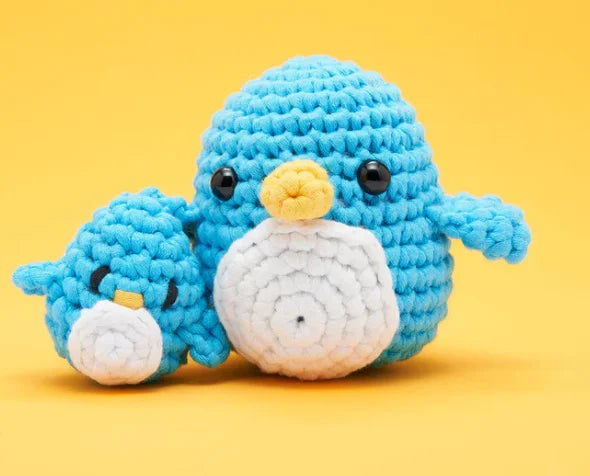 Beginner-Friendly Handmade DIY Crochet Kit Cute Sharks Dinosaurs Plants Wool Yarn Ages