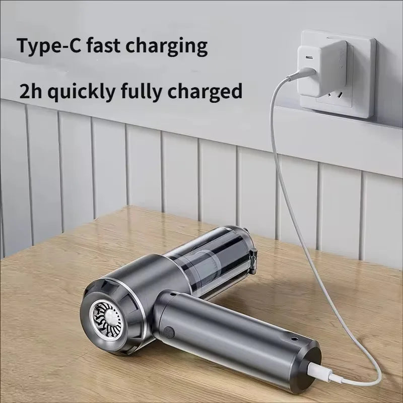Cordless Electric Rechargeable Car & Household Vacuum Cleaner With HEPA Filter Brushless