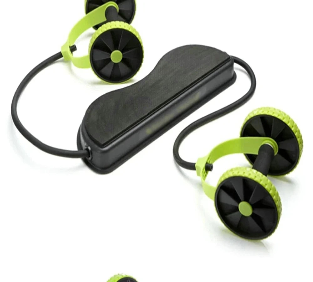 Fitness Home Ab Abdominal Power Wheel Roller Slide Tone Big Exercise Four Roller Set