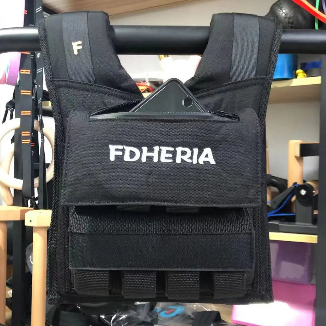 Adjustable Weighted Fitness Training Vest 10kg-30kg Weight Vest for Strength Training