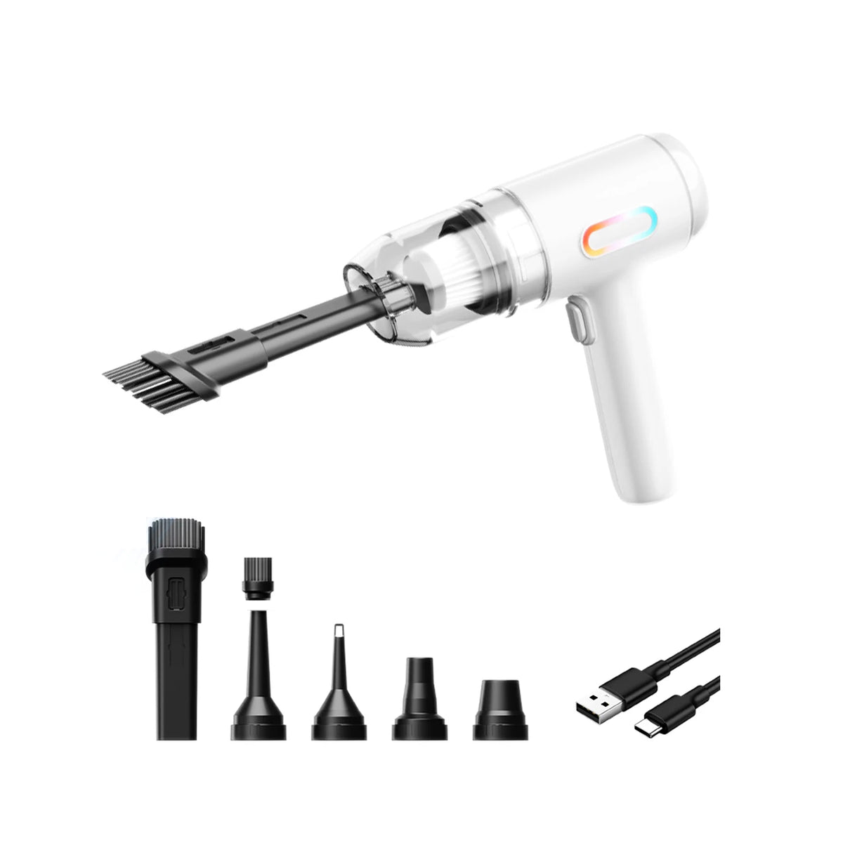 Wireless Handheld Car Vacuum Cleaner Portable with High Power Mini 4 in 1 Cordless Auto