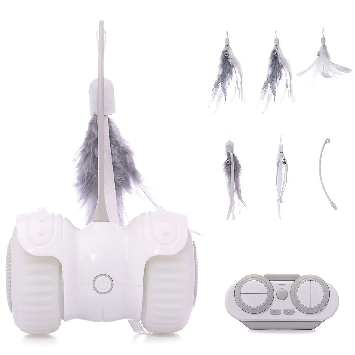 Plastic Remote Control Car for Cats Boredom Relief Self-Entertaining Interactive Electric