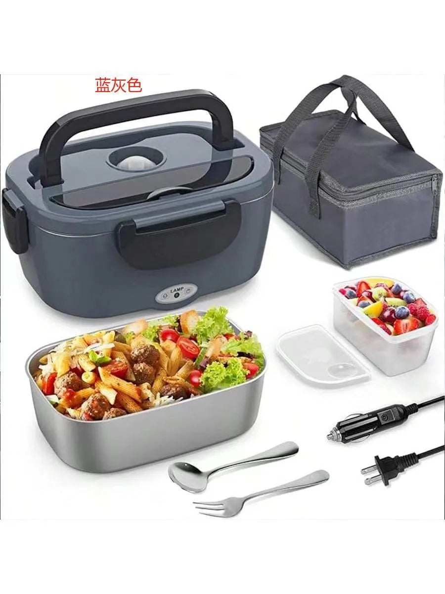 Electric Lunch Box Food Warmer Portable Food Heater for Car & Home Leak Proof Stainless