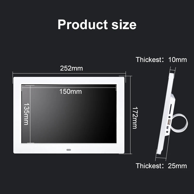 Mini 10.1 Inch WiFi Smart Digital Photo Frame 1280x800 HD IPS Android Touch Screen