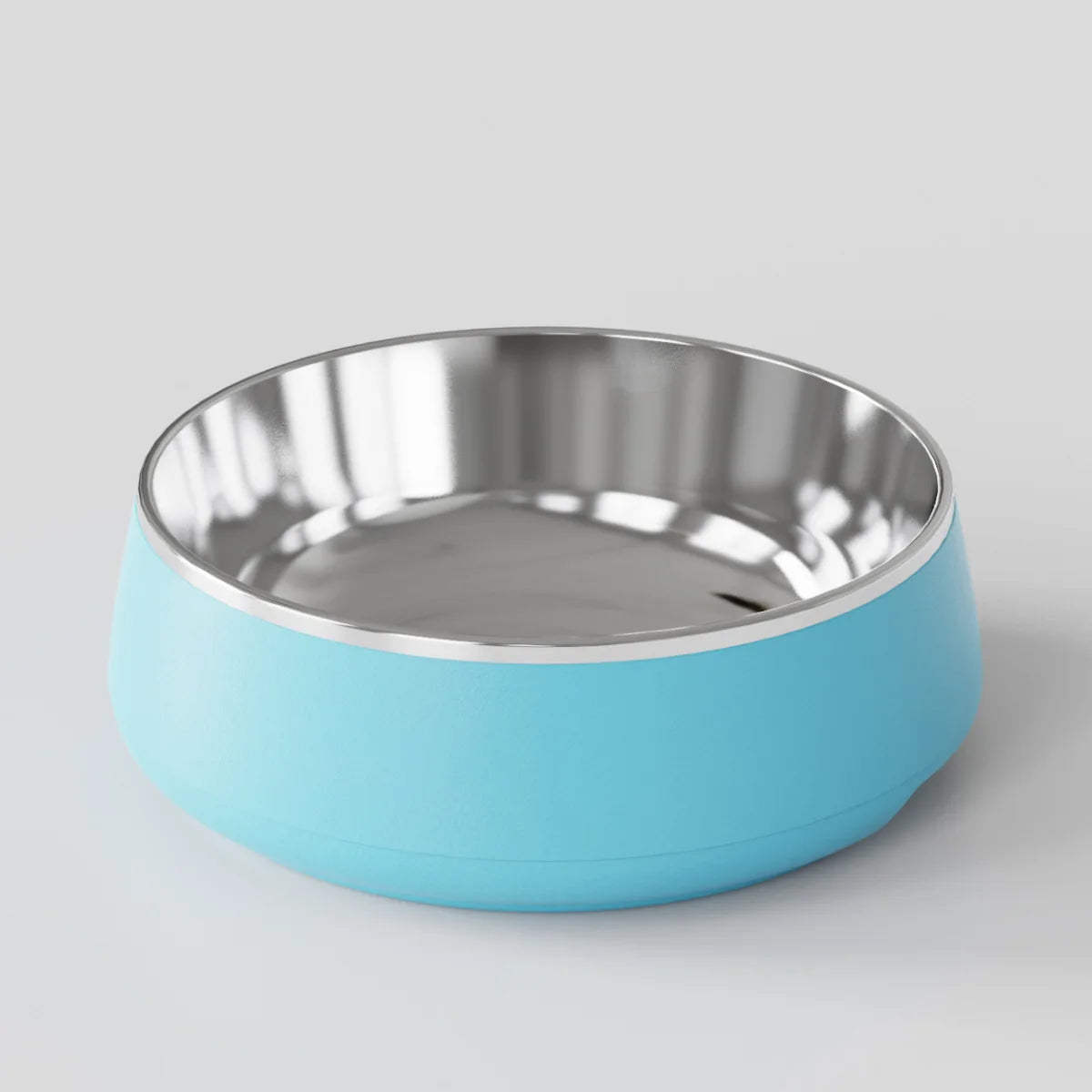 Source Double Wall 304 Stainless Steel Pet Bowl Non Slip Slow Feeder Bowl for Dogs Cats