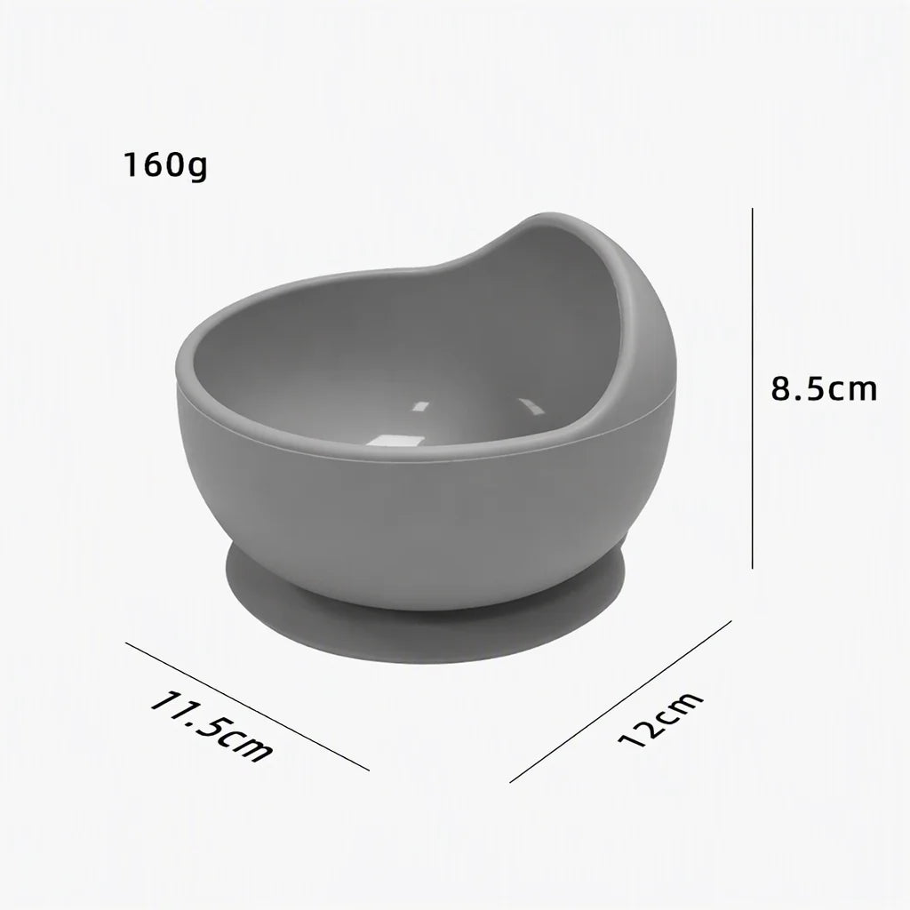 Baby Feeding Set Silicone Baby Silicone Bowl & Spoon Baby Silicone Bowl & Spoon