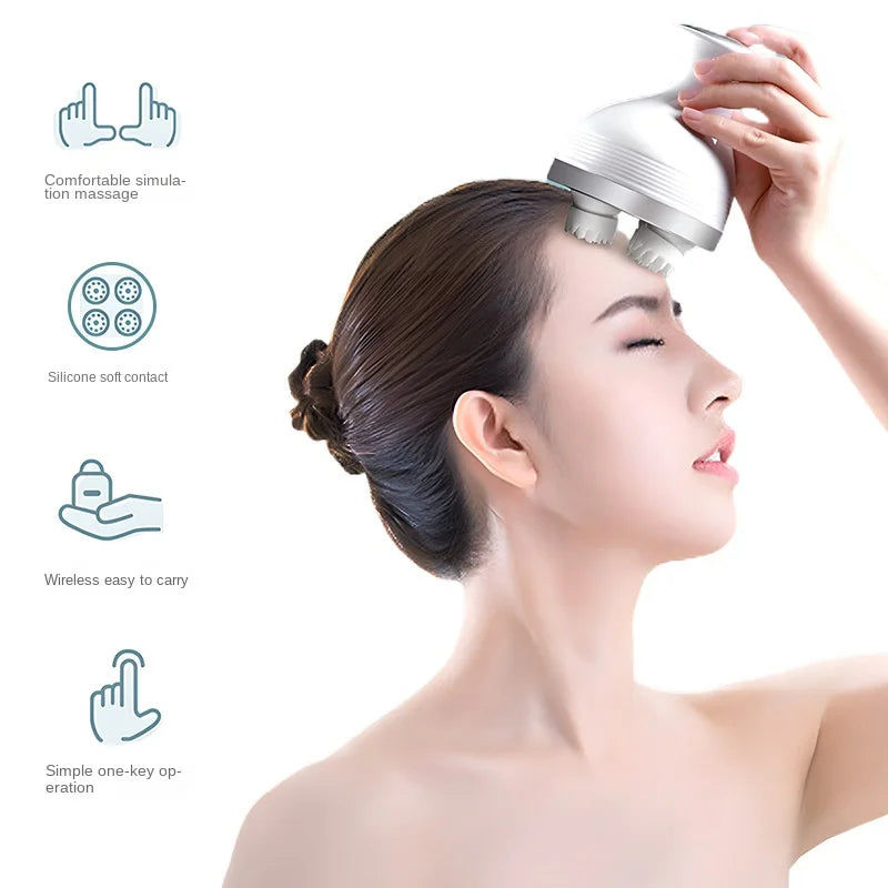 Smart Electric Head Massager with Claw for Pet Head Massage Meridian Unblocking Scalp
