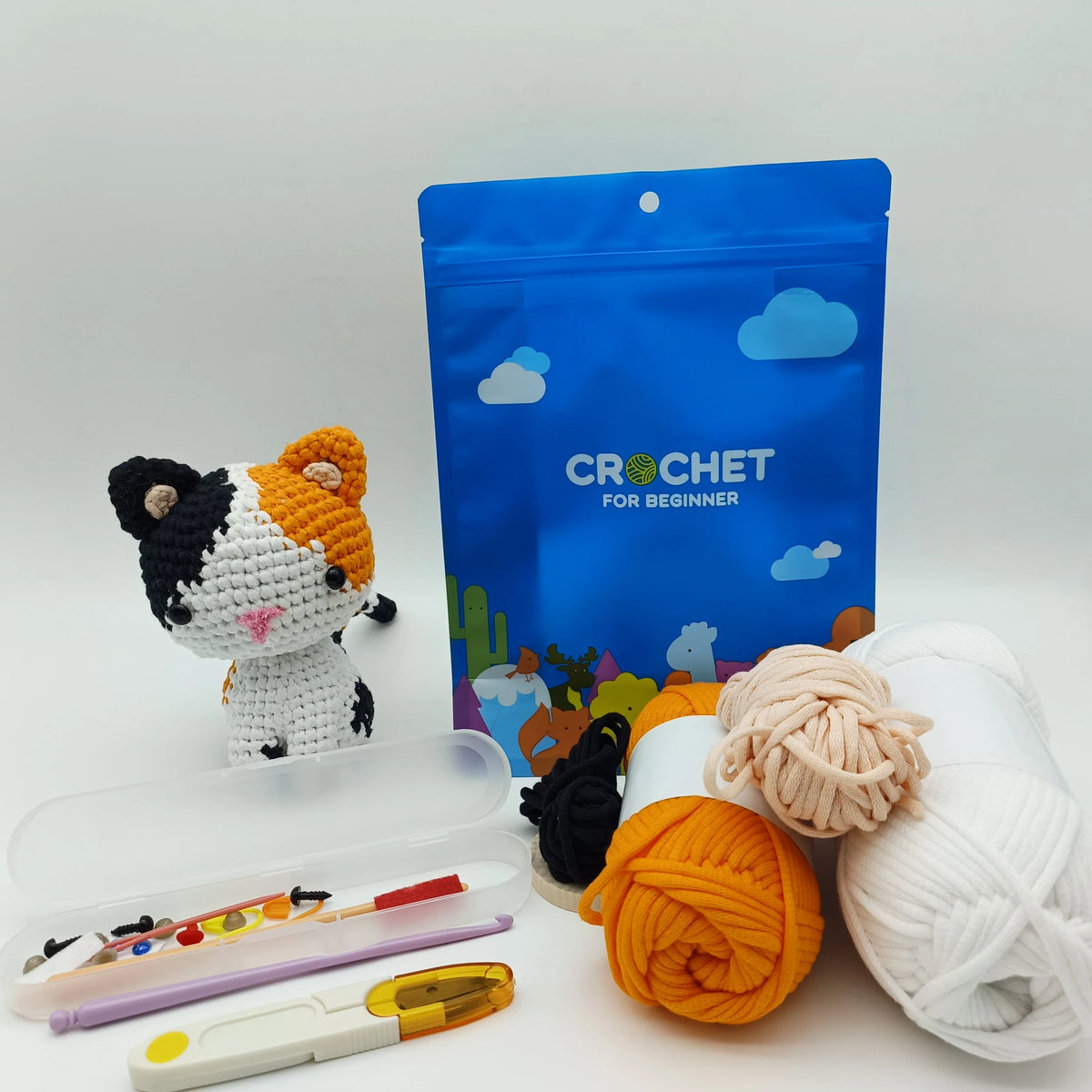 Needle Creations Animal DIY Hand Knitting Crochet Knitting Kit for Beginners